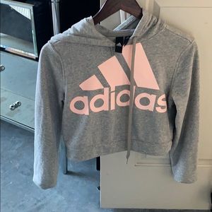 Cropped Adidas hoodie